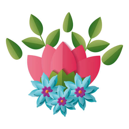 arrangement floral flowers ornament decoration vector illustration designのイラスト素材