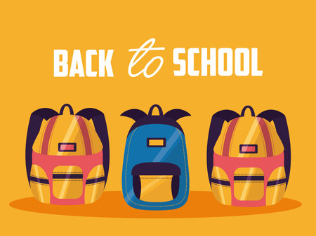 Back to school design, Education learning knowledge study class and lesson theme Vector illustration
