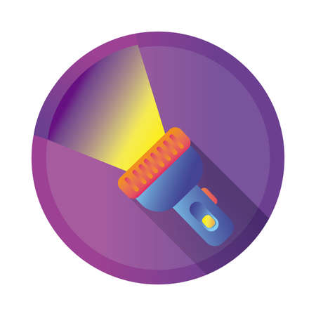 flash light detailed style icon vector illustration designのイラスト素材