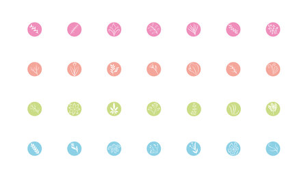 bundle of flowers block and line style vector illustration designのイラスト素材