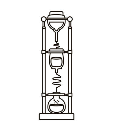 coffee shop make utensil line style icon vector illustration designのイラスト素材