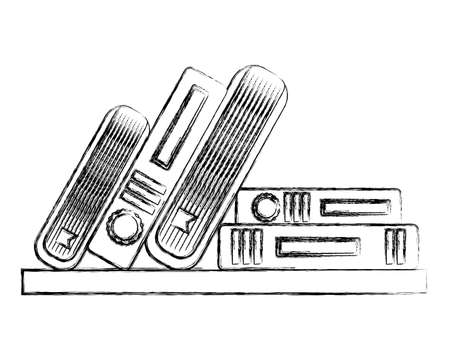 books literature encyclopedia knowledge read vector illustrationのイラスト素材