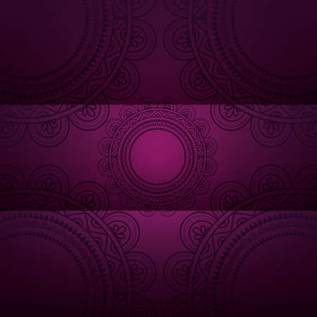 mandala background decorative floral purple design vector illustrationのイラスト素材