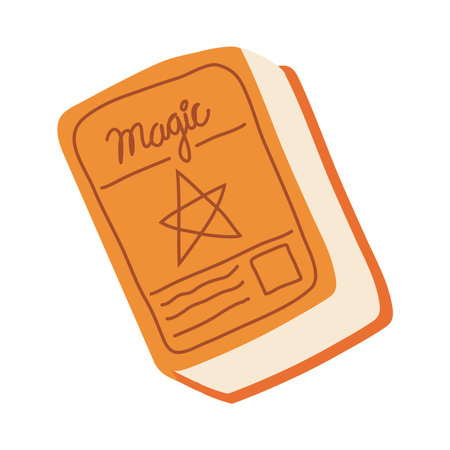magic book flat style icon vector illustration design