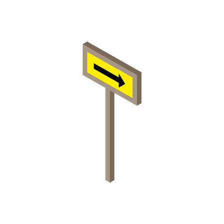 traffic signal park Isometric style icon vector illustration designのイラスト素材