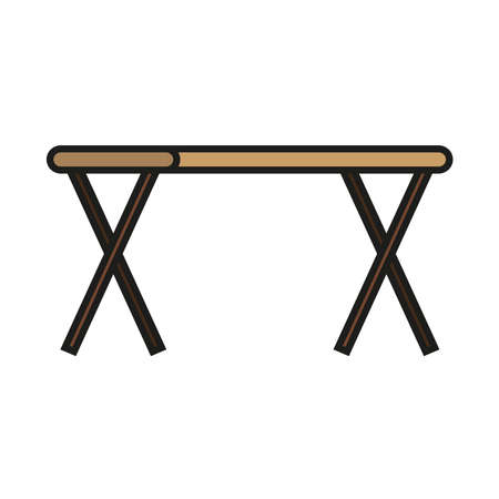 home desk table design, room and decoration theme Vector illustrationのイラスト素材