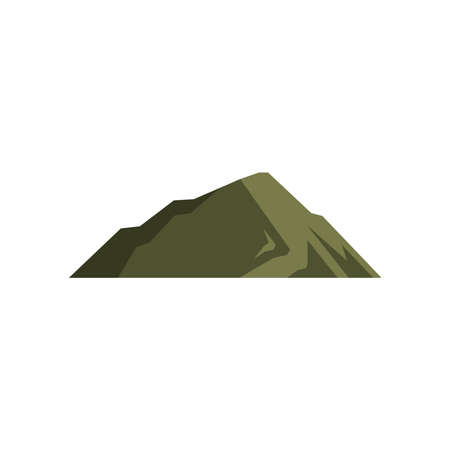 big mountain green nature icon vector illustration designのイラスト素材