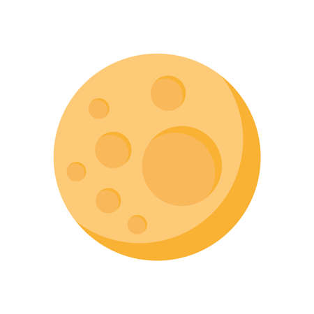 full moon night isolated icon vector illustration designのイラスト素材