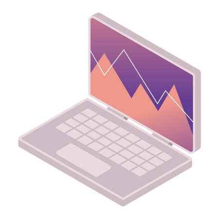 laptop computer device technology icon vector illustration designのイラスト素材