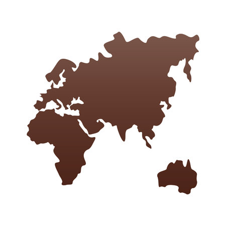 old continent silhouette isolated icon vector illustration designのイラスト素材