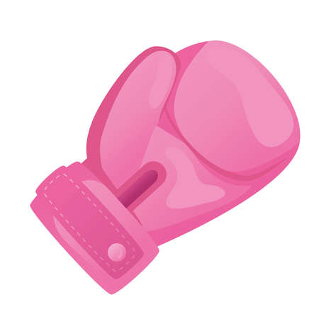pink boxing glove feminist icon vector illustration designのイラスト素材