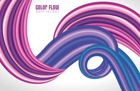 purple color flow poster in white background vector illustration designのイラスト素材