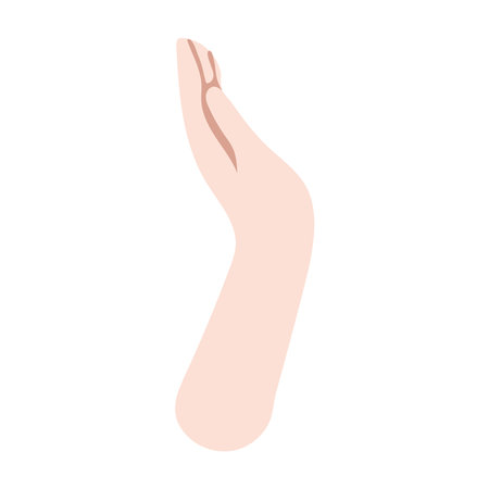 hand human language isolated icon vector illustration designのイラスト素材