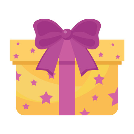 gift box present happy birthday icon vector illustration designのイラスト素材