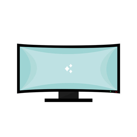 plasma tv house appliance isolated icon vector illustration designのイラスト素材