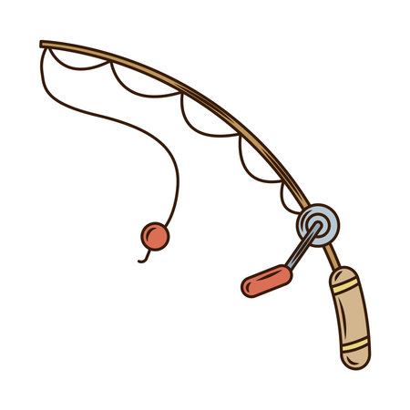 rod fishing tool isolated style icon vector illustration designのイラスト素材