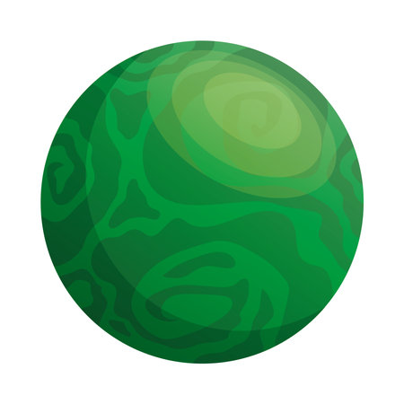 space planet green color isolated style icon vector illustration designのイラスト素材