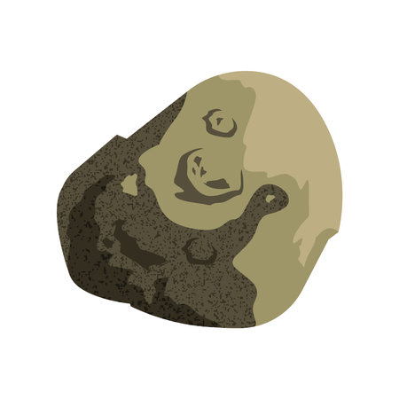 Space asteroid of universe cosmos and futuristic theme Vector illustrationのイラスト素材