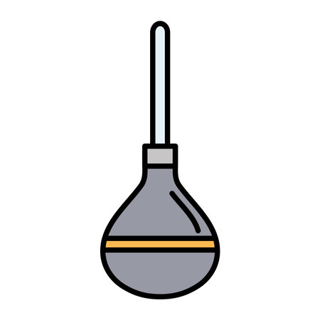 medical dropper line and fill style icon vector illustration designのイラスト素材