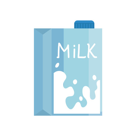 milk box product healthy isolated icon vector illustration designのイラスト素材
