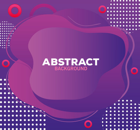 color purple memphis abstract background with abstract word vector illustration designのイラスト素材