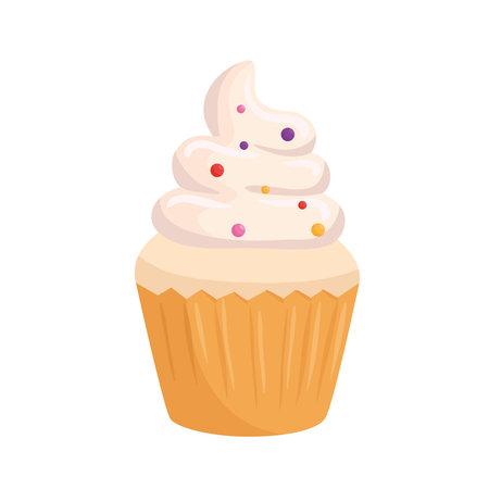Cupcake design, Muffin dessert sweet and food theme Vector illustrationのイラスト素材