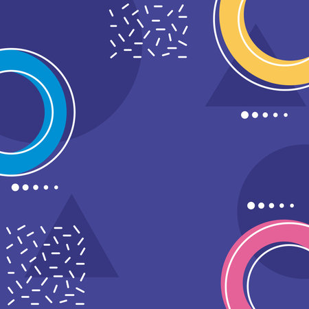 memphis background purple color with decoration vector illustration design