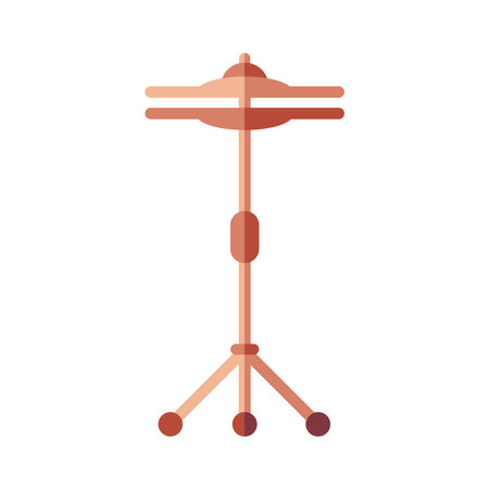 cymbals instrument design, Music sound melody and song theme Vector illustrationのイラスト素材