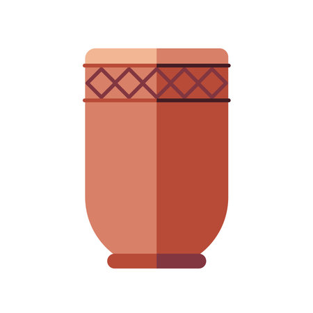 bongo drum instrument design, Music sound melody and song theme Vector illustrationのイラスト素材