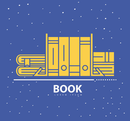 books silhouette style symbol collection design, Education literature and read theme Vector illustrationのイラスト素材