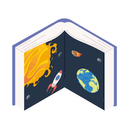 text book open with space teme ,book day celebration vector illustration designのイラスト素材