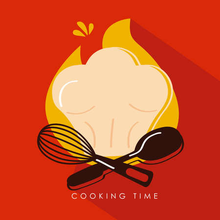 label chef hat isolated iconのイラスト素材