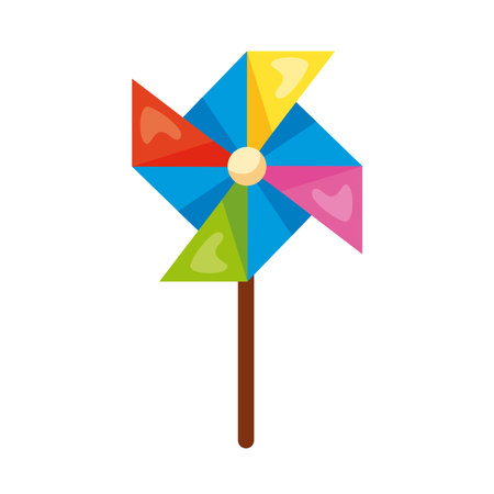 spiral wind kids toy iconのイラスト素材