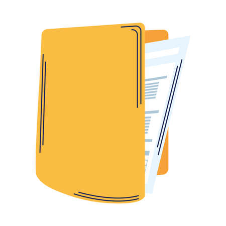 folder file document isolated iconのイラスト素材
