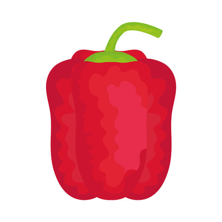 pepper vegetable healthy food iconのイラスト素材