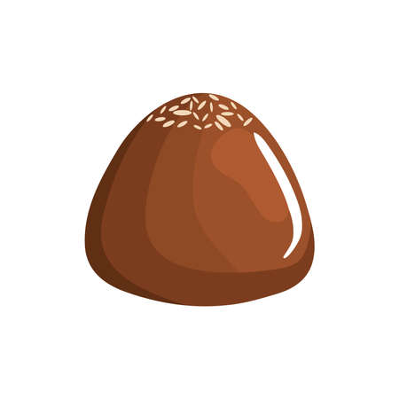 sweet praline chocolate premium iconのイラスト素材