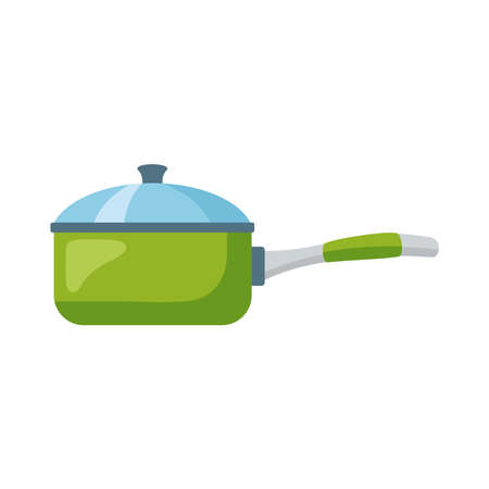 kitchen handle pot utensil iconのイラスト素材