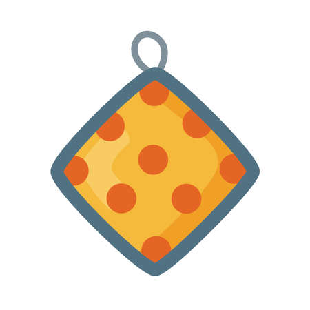 kitchen cloth cookware utensil iconのイラスト素材