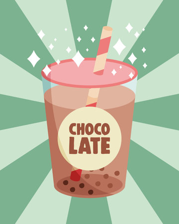 chocolate pot drink product iconのイラスト素材