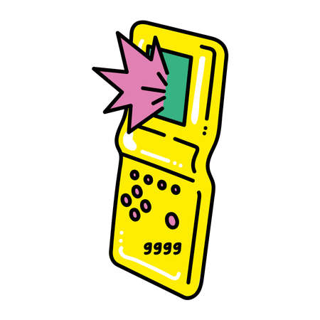 video game nineties style iconのイラスト素材