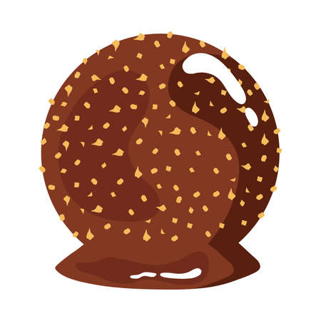 sweet ball chocolate candy iconのイラスト素材