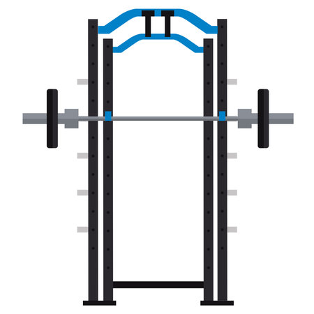 weight lifting bar gym accessoryのイラスト素材