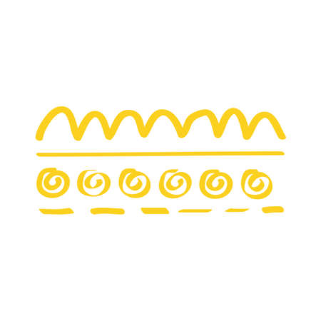 waves and spheres brush paint iconのイラスト素材