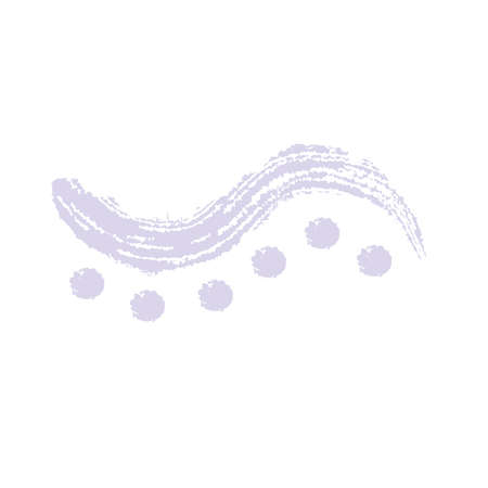lilac wave and points brush paint iconのイラスト素材