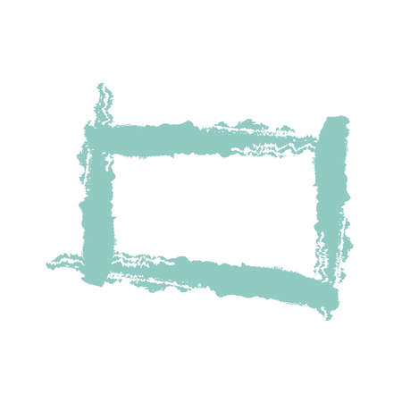 blue square brush paint iconのイラスト素材