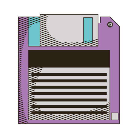 retro floppy disk store iconのイラスト素材