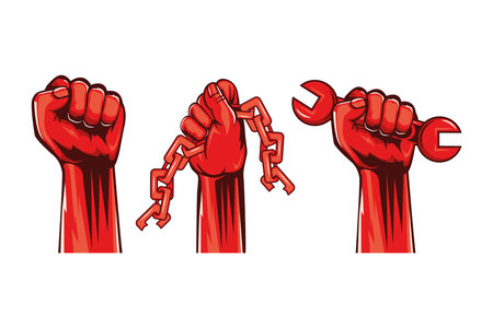 revolution social set three icons