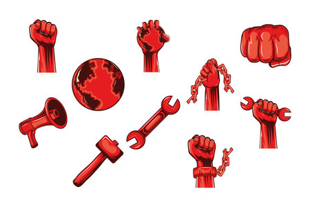 ten revolution social set icons