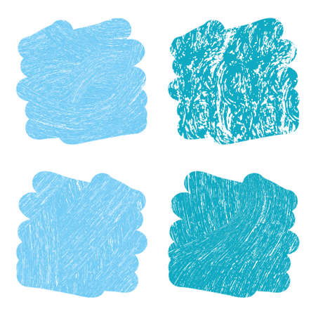 three captivating trendy blue color backgroundsのイラスト素材