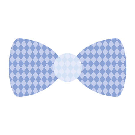 blue bowtie accessory elegant iconのイラスト素材